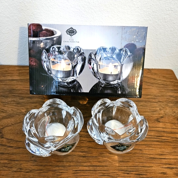 Shannon by Godinger - Bohemian Crystal Votives. - Picture 5 of 6